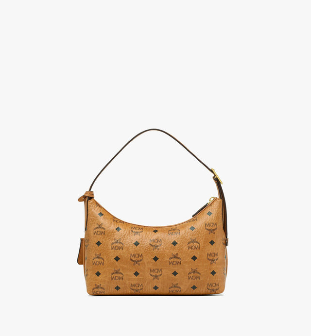 AREN HOBO IN VISETOS - COGNAC MWHESTA01CO001 COGNAC MCM 