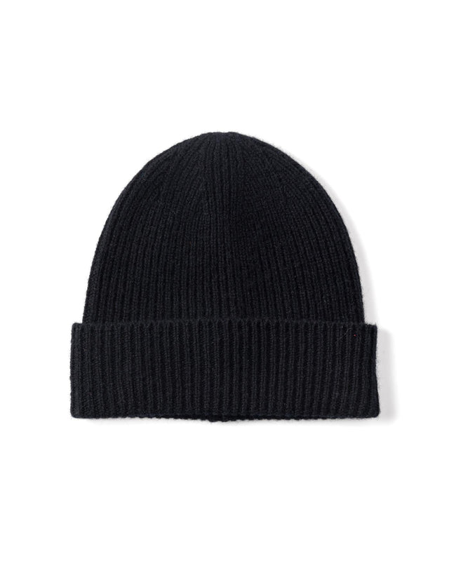 BROOK BEANIE DONEGAL - BLACK AW25-ACC-BRK-BYT-BLK -BLACK WAX LONDON 