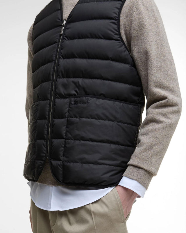 REVERSIBLE DOWN FILLED LINER - BLACK MLI0060BK11 -BLACK BARBOUR 