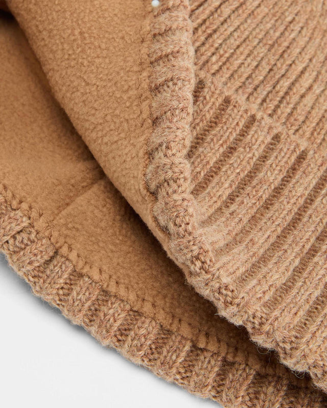 CARLTON BEANIE HAT - MILITARY BROWN MHA0449BE31 -MILITARY BROWN BARBOUR 
