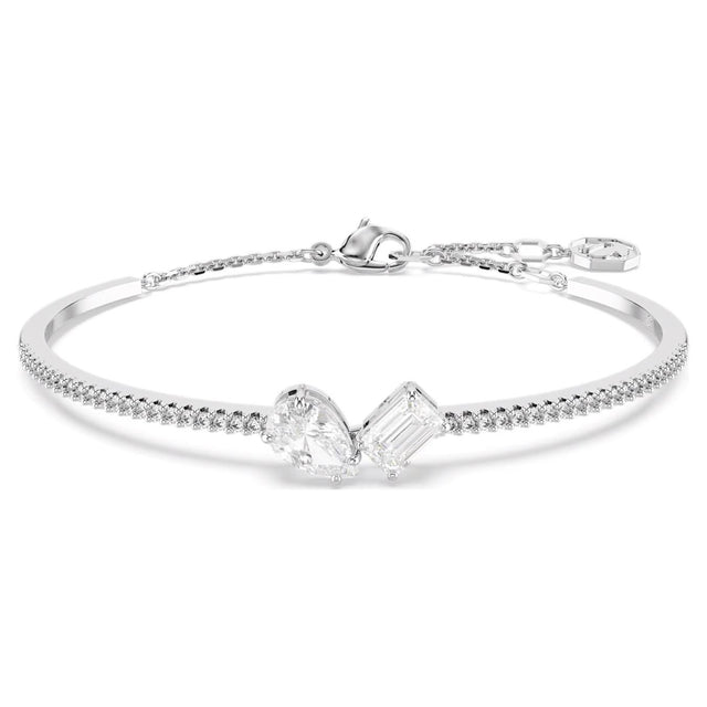MESMERA BANGLE - WHITE/RHODIUM PLATED 5667253 CRY/RHS SWAROVSKI 