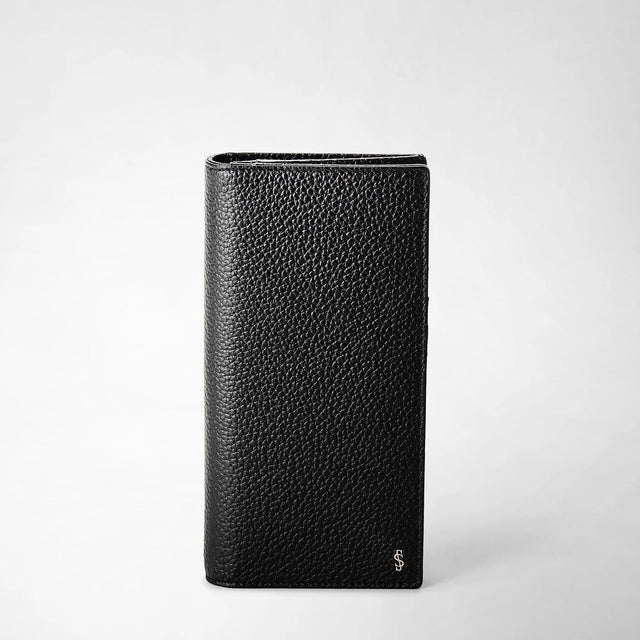 COAT WALLET IN CACHEMIRE LEATHER - BLACK SRCACMSL701609K001 BLACK SERAPIAN 