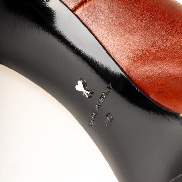 STILLETOES 9 CM HEEL - BROWN FSV604.882 -BROWN AMI PARIS 