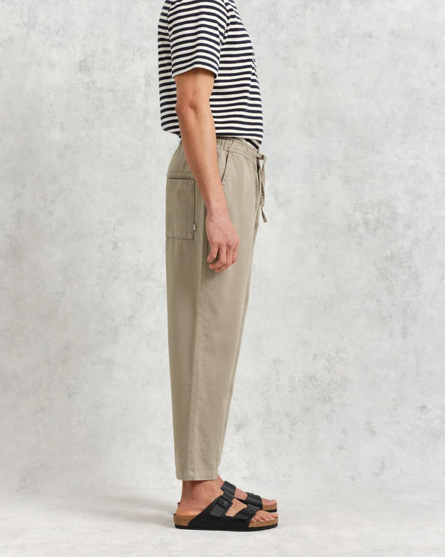 KURT TROUSERS - LIGHT KHAKI TWILL WI00-TRO-KUR-BFK-LKA KHAKI WAX LONDON 