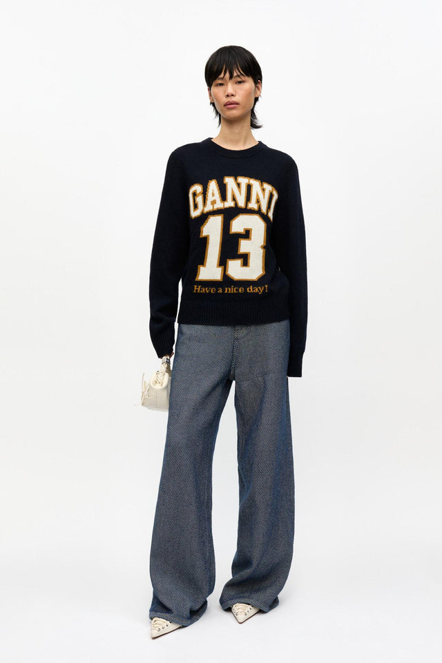GRAPHIC BASEBALL CREWNECK - SKY CAPTAIN