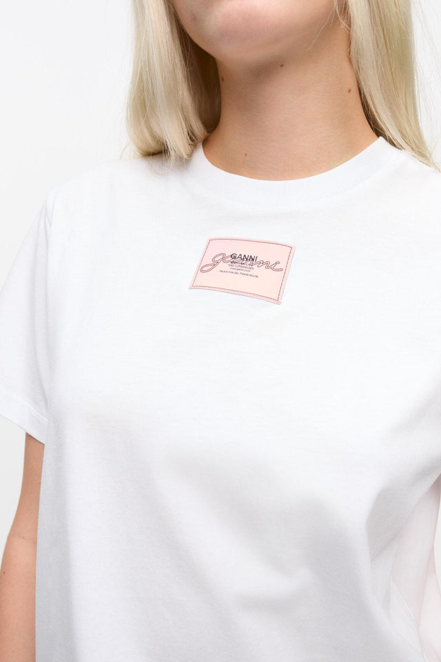 BASIC COLLAGE RELAXED T-SHIRT - BRIGHT WHITE
