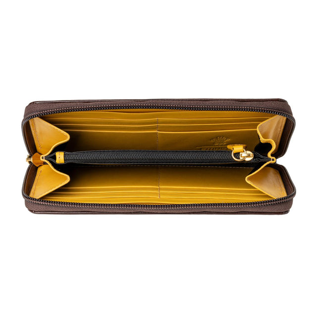 LARGE ZIP PURSE - NUT BRIDLE BH2051JR -NUT BRIDLE ETTINGER 