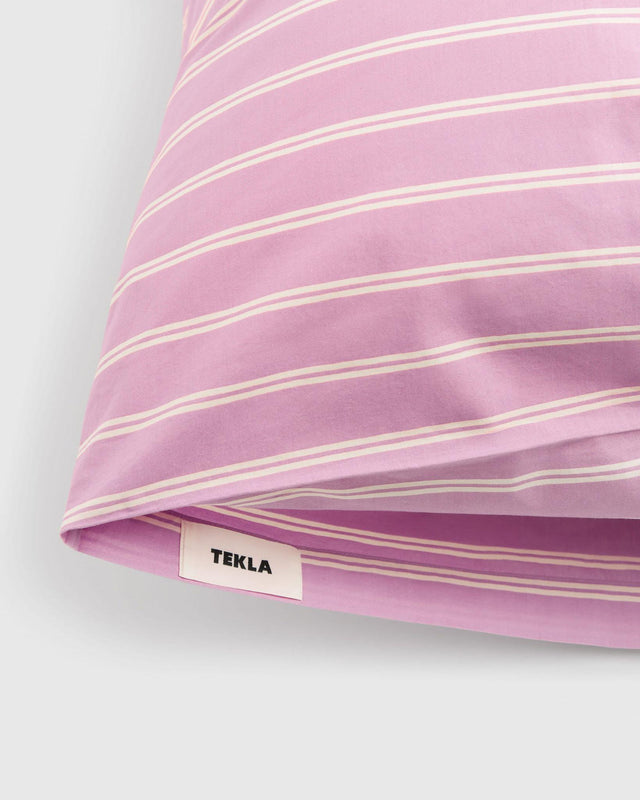 PERCALE PILLOW SHAM - MALLOW PINK STRIPES PPP-MPS50X75 -Mallow Pink Stripes TEKLA 
