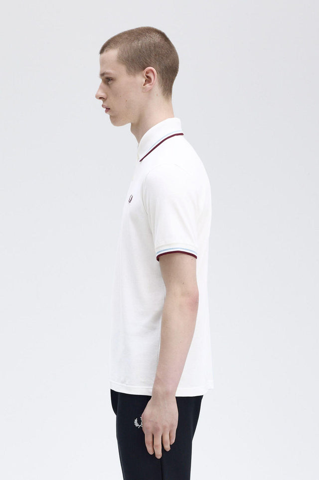 M12 POLO SHIRT - WHITE M12 -120 FRED PERRY 