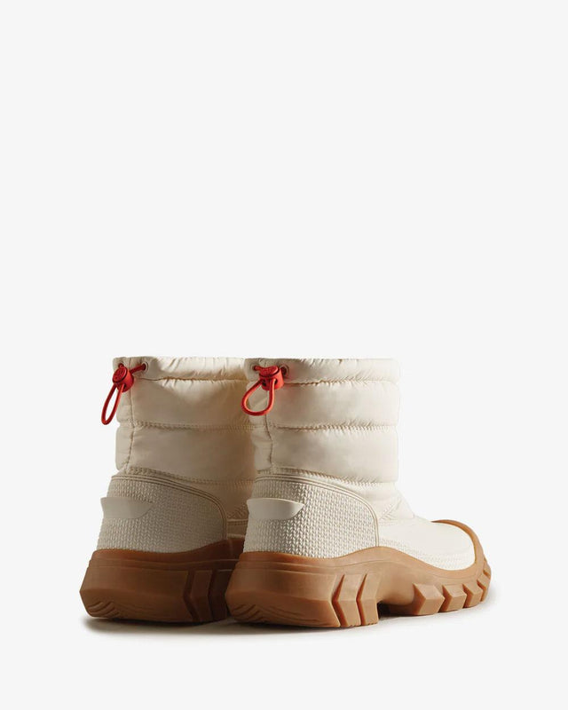 WOMENS INTREPID SHORT SNOW BOOT - WHITE WILLOW/ GUM WFS2108WWU -WHITE WILLOW/GUM HUNTER 