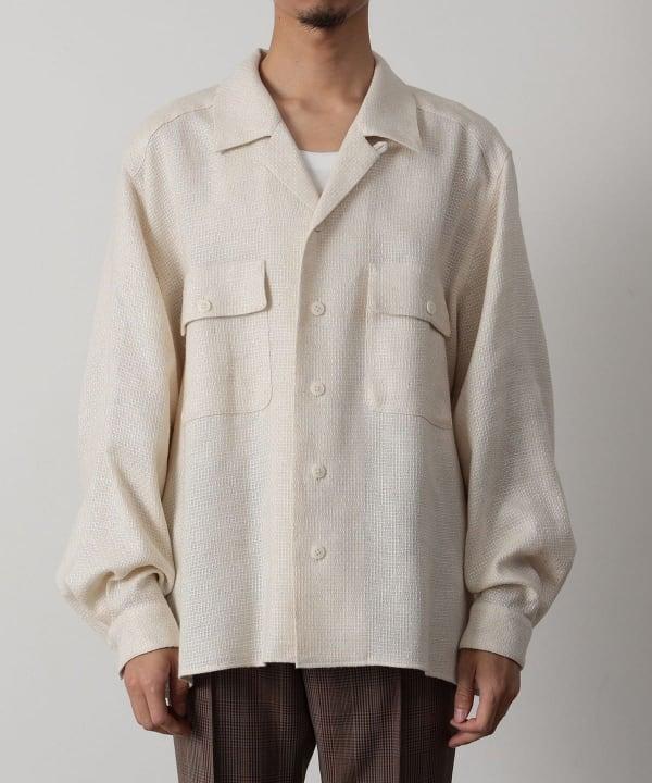 IG OPEN SHIRT R/CTN - NATURAL 2311-0159-262 9 BEAMS 