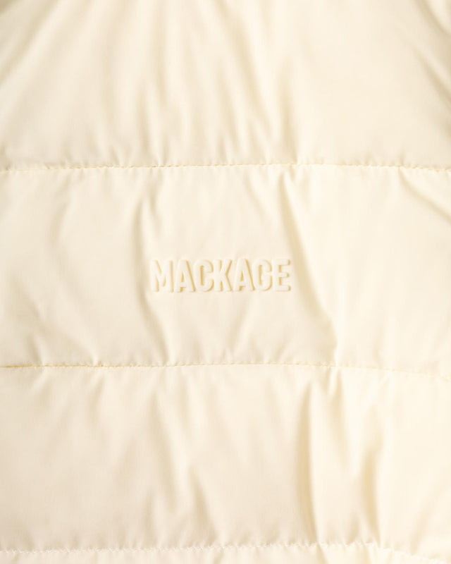 MIXED MEDIA JACKET - CREAM OCEANE-CITYZ -CREAM MACKAGE 