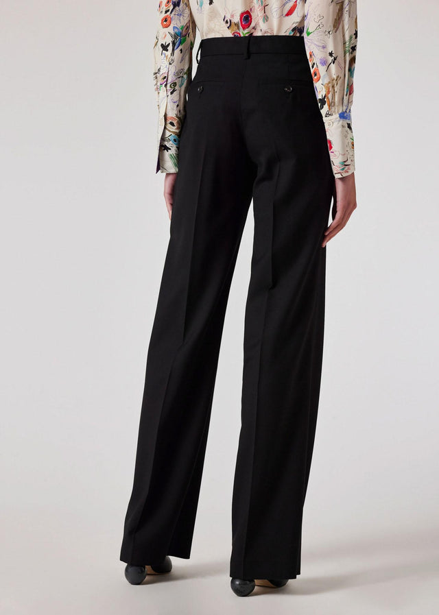 WOMEN'S A SUIT TO TRAVEL IN WOOL BOOTCUT TROUSERS - BLACK W1R-306T-N00001 79 PAUL SMITH 