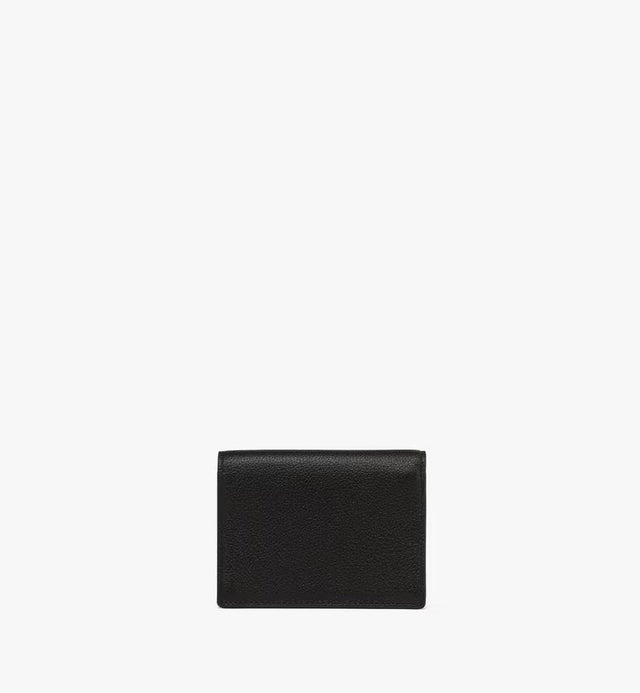 HIMMEL EMBOSSED LOGO LEATHER SNAP WALLET - BLACK MYSESAC03BK001 BLACK MCM 
