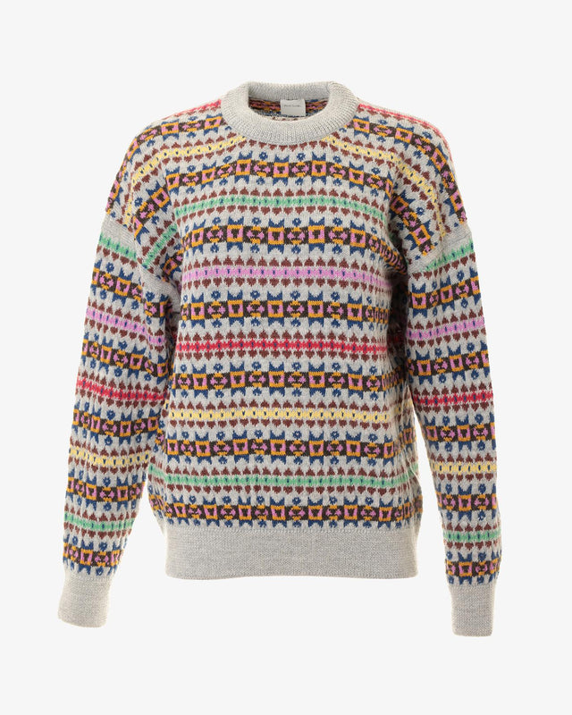 WOMENS KNITTED CREWNECK SWEATER - MULTI W1R-396N-L10938 92 PAUL SMITH 