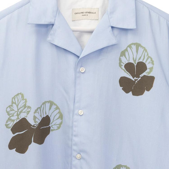 EREN SHIRT - DREAMBLUE/ OLIVE S25MSHI009 -DREAMBLUE/OLIVE OFFICINE GENERALE 