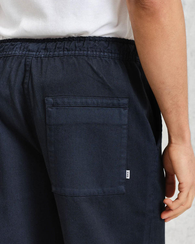 KURT TROUSERS - NAVY TWILL WI00-TRO-KUR-BFK-NVY NAVY WAX LONDON 