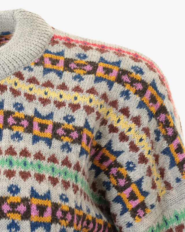WOMENS KNITTED CREWNECK SWEATER - MULTI W1R-396N-L10938 92 PAUL SMITH 