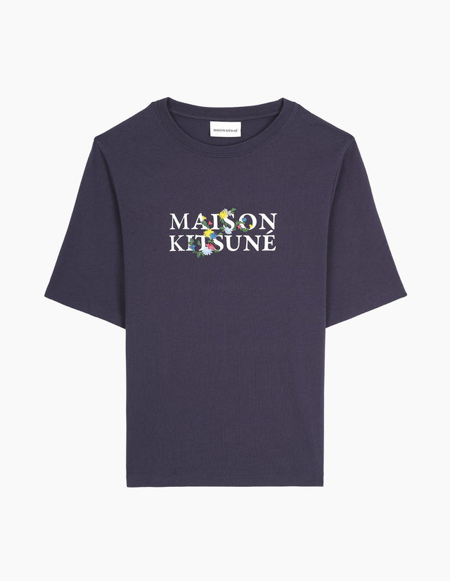 MAISON KITSUNE FLOWERS COMFORT TEE-SHIRT LW00116KJ0119 -P476 Maison Kitsune 
