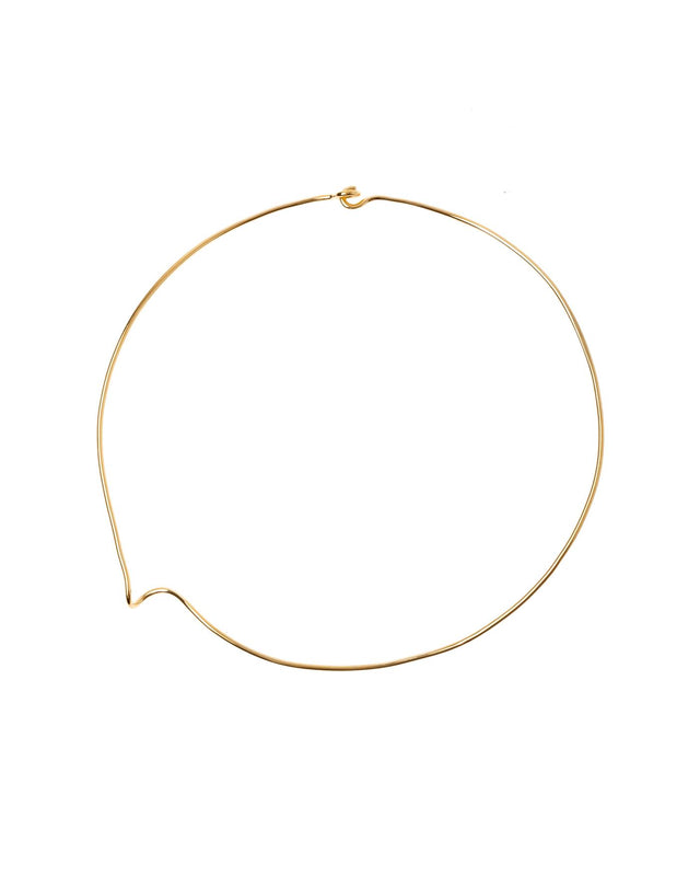 DANCING LINES CHOKER - GOLD DANLI-CHO-161 -GOLD BAR JEWELLERY 