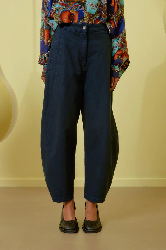 POST DENIM PANTS - NAVY BLUE TWILL SS24STUD-F502 797 HENRIK VIBSKOV 