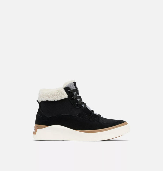 OUT N ABOUT IV WATERPROOF MID SNEAKERS - BLACK/SEA SALT 2088201 Black, Sea Salt SOREL 