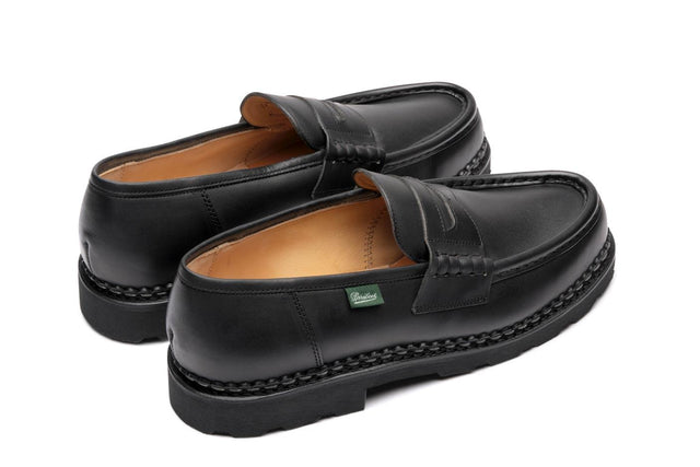 REIMS LEATHER SHOES - MARCHE NOIRE 099412 -LIS NOIR PARABOOT 