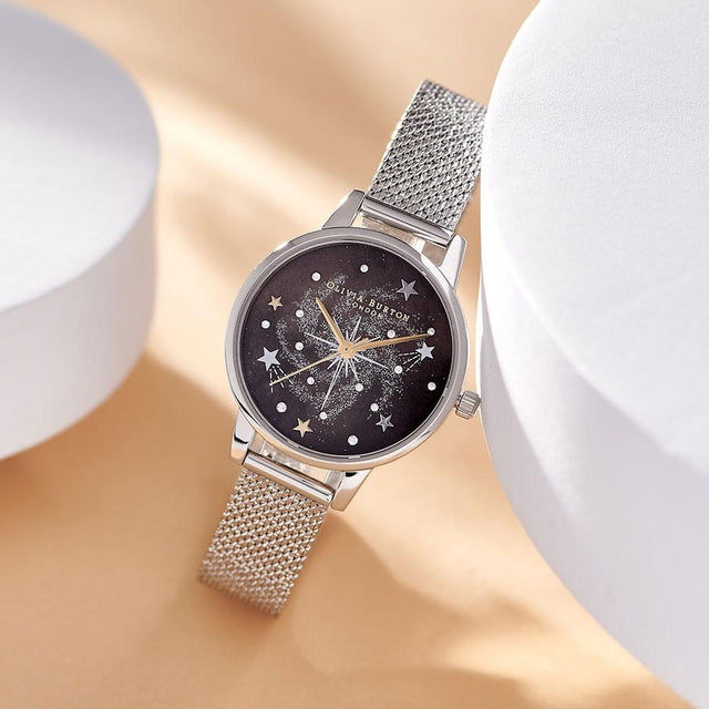 CELESTIAL STARBUST WATCH - SILVER OB16GD85 -STARBUST/SILVER OLIVIA BURTON 