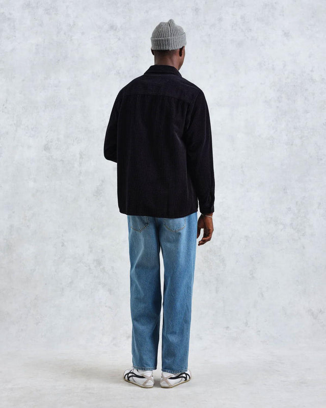 WHITING JUMBO CORDUROY OVERSHIRT - NAVY AW24-OSH-WHI-BJG-NVY -NAVY WAX LONDON 