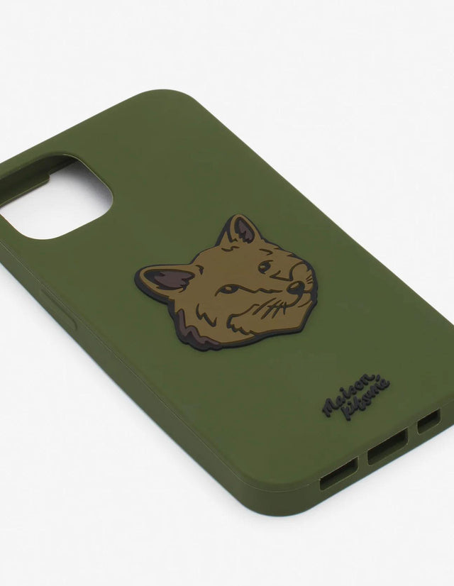 FOX HEAD IPHONE CASE - KHAKI LM05604AP0002 KHAKI Maison Kitsune 