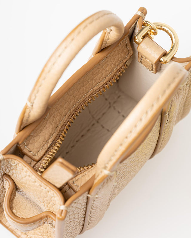 THE NANO TOTE BAG CHARM - CAMEL