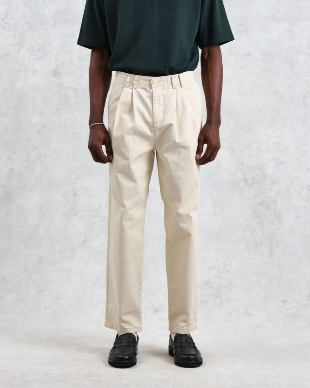RALEIGH TROUSER V2 COTTON TWILL - STONE PS25-TRO-PLE-AOJ-STO -STONE WAX LONDON 