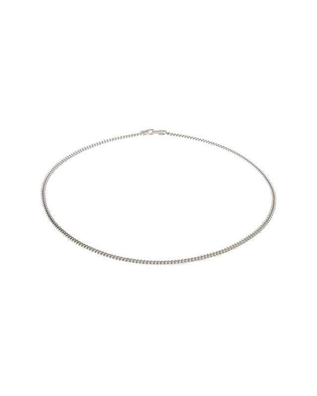 CURB CHAIN NECKLACE M - SILVER 100264 -SILVER TOM WOOD 