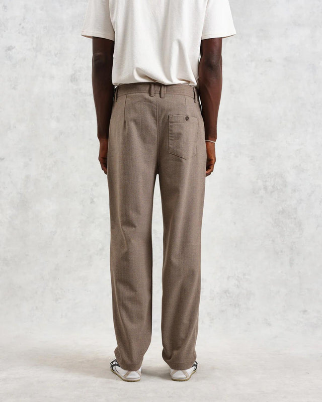 RALEIGH TROUSER CHEVRON - NATURAL AW24-TRO-PLE-AYH-NAT -NATURAL WAX LONDON 