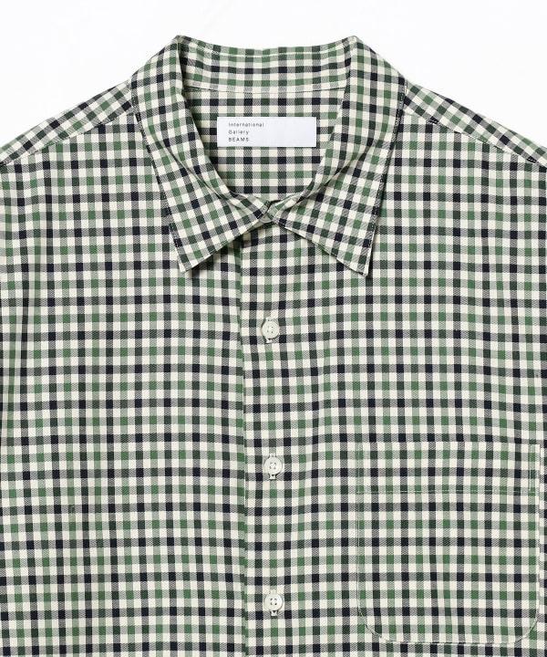 IG RE TWILL CHECK SHIRT - GREEN CHECK 2311-0168-262 65 BEAMS 