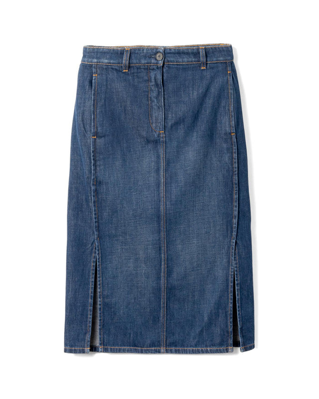PENCIL SKIRT - MEDIUM BLUE RW-ST0321-D089-E25 -23 MEDIUM BLUE LANVIN 