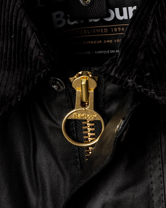 BEAUFORT WAX JACKET - BLACK MWX0017BK91 -BLACK BARBOUR 