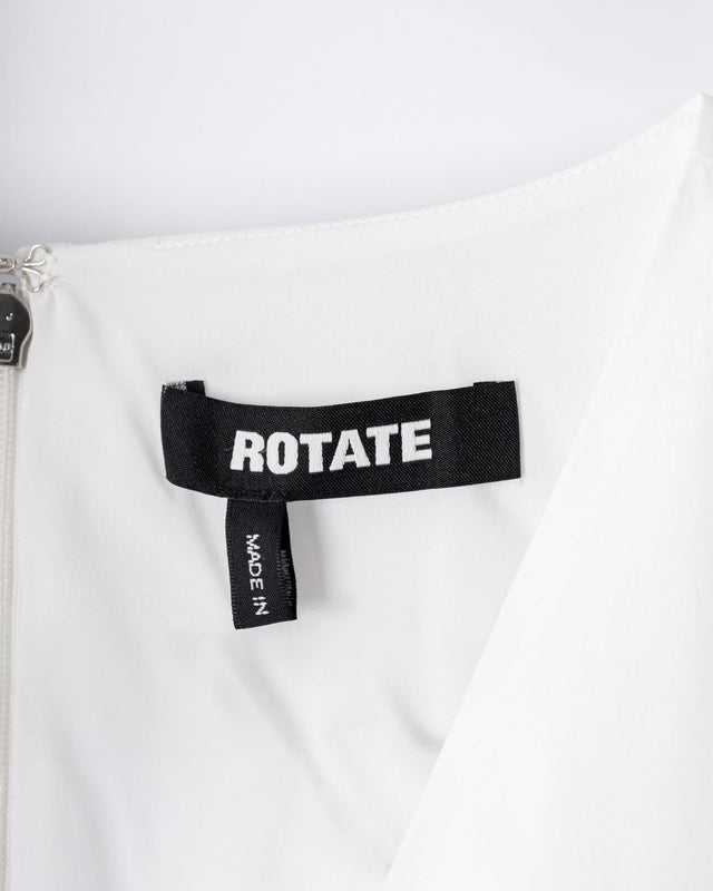 PUFF SLEEVE MIDI DRESS - BRIGHT WHITE 114478400 -400 BRIGHT WHITE ROTATE 