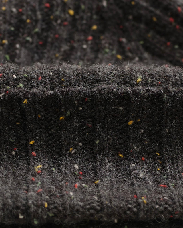 BROOK BEANIE DONEGAL - CHARCOAL AW25-ACC-BRK-BXS-CHR -CHARCOAL WAX LONDON 