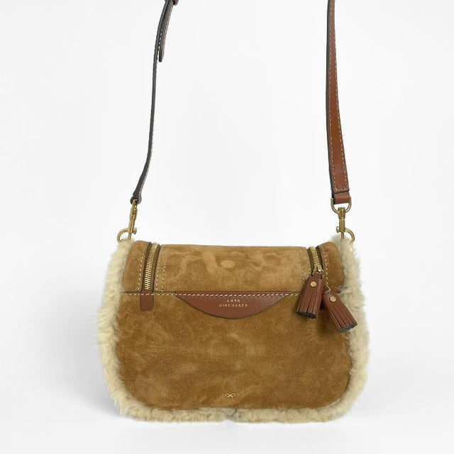 VERE SMALL SOFT SATCHEL - ACORN SUEDE