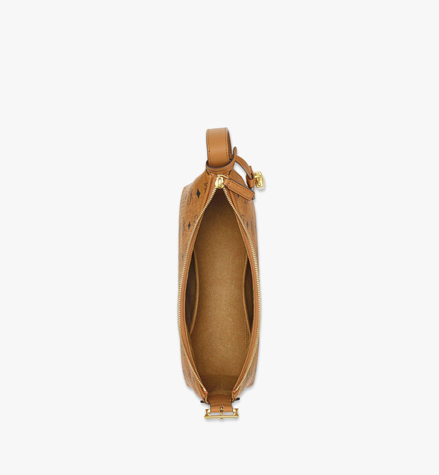 AREN HOBO IN VISETOS - COGNAC MWHESTA01CO001 COGNAC MCM 
