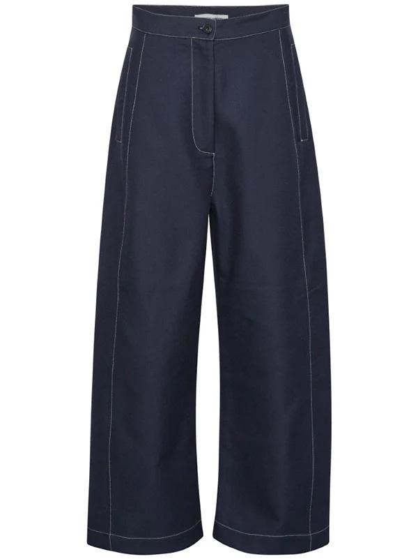 POST PANT - NAVY OFF WHITE SS24STUD-F506 781 HENRIK VIBSKOV 