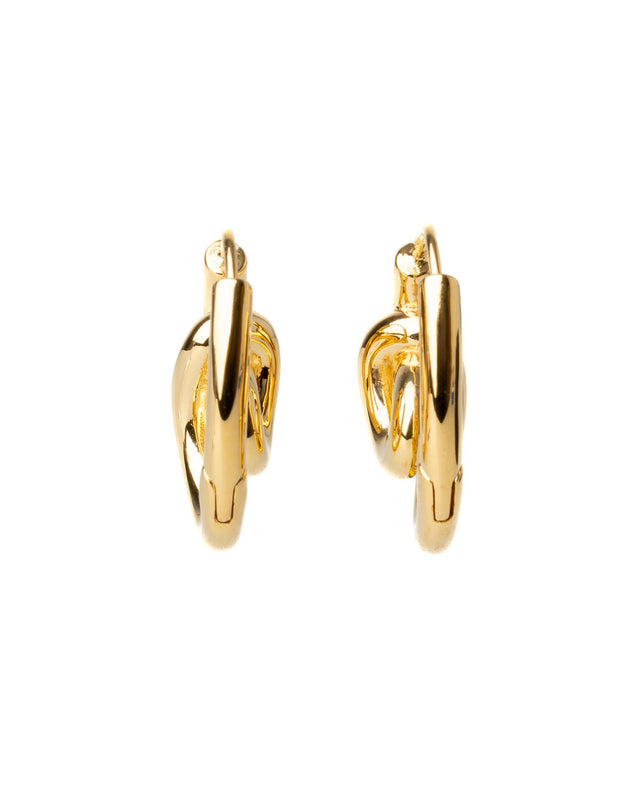 UNRAVEL EARRINGS - GOLD UNRAV-EA-123 -GOLD BAR JEWELLERY 