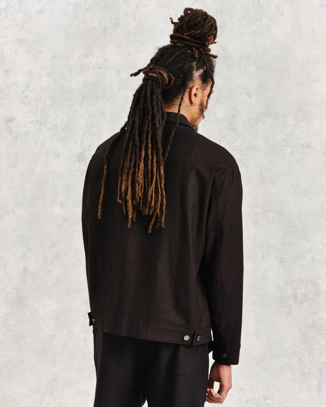 MITFORD JACKET - BLACK SS24-JKT-MIT-BFE-BLK BLACK WAX LONDON 