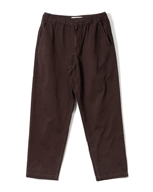 ORGANIC COTTON TROUSER - DARK BROWN AW25-TRO-KUR-BFK-DKB -DARK BROWN WAX LONDON 
