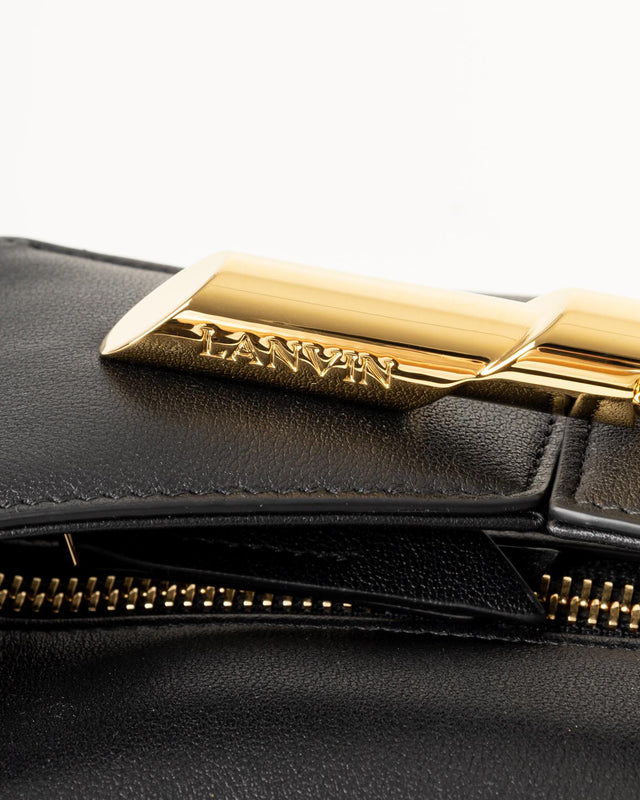 HAUTE SEQUENCE LEATHER CLUTCH BAG - BLACK LW-BGBE00-PIEN-P24 -10 BLACK LANVIN 