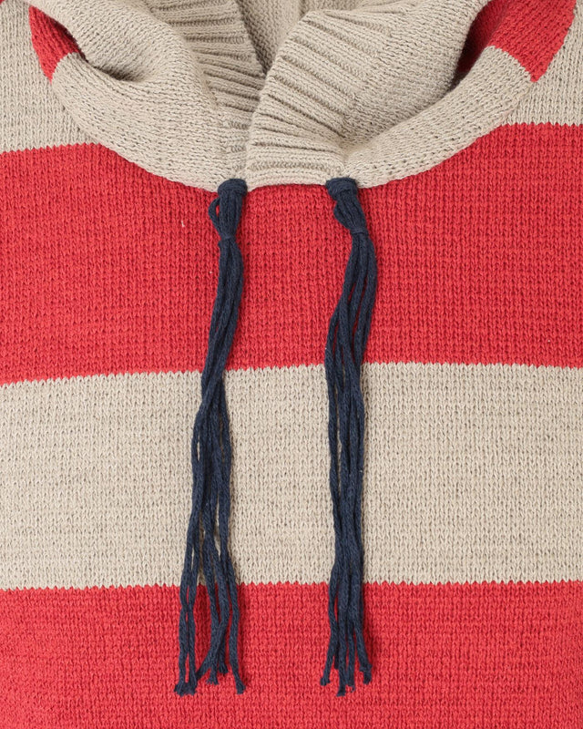 STRIPE HOODED JUMPER - RED LANDSCAPE STRIPE CGSS24CKNJU49 RED LANDSCAPE STRIPE CRAIG GREEN 