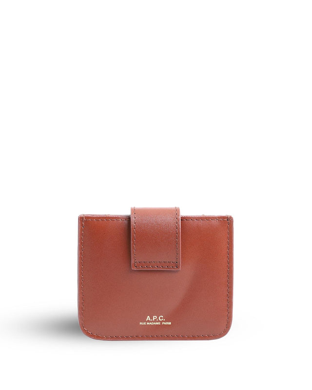 GRACE ACCORDÉON CARDHOLDER - NUT BROWN PXBMW-F63604 1NUT BROWN A.P.C. 