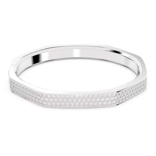DEXTERA BANGLE OCTAGON SHAPE - WHITE/RHODIUM PLATED 5655624 CRY/RHS SWAROVSKI 