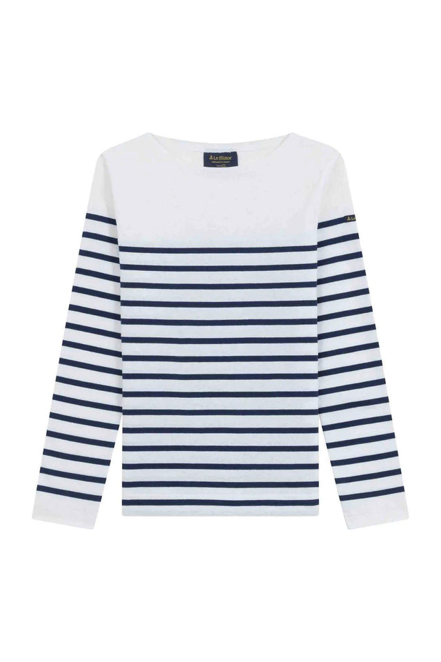MARINIÈRE FRENCH NAVY SHIRT - BLANC/ MARINE 61189F-D56 BLANC/MARINE LE MINOR 